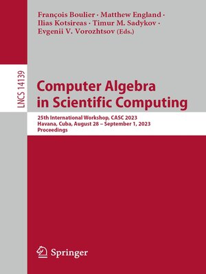 cover image of Computer Algebra in Scientific Computing